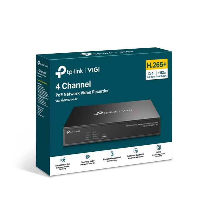 NET VIDEO RECORDER 4CH POE+/VIGI NVR1004H-4P TP-LINK – 4