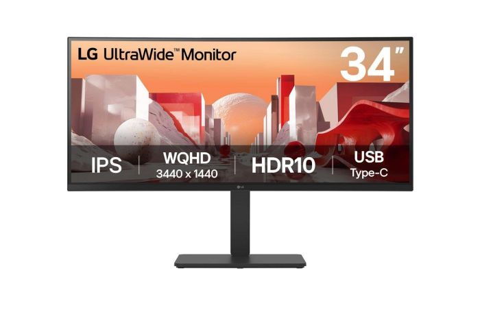 LCD Monitor LG Wide Quad HD LCD Curved 34BA75QE-B 34"