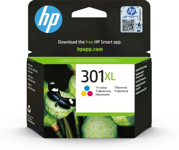 HP 301XL Tri-color (CH564EE) Rašalinė kasetė, CMY – 16