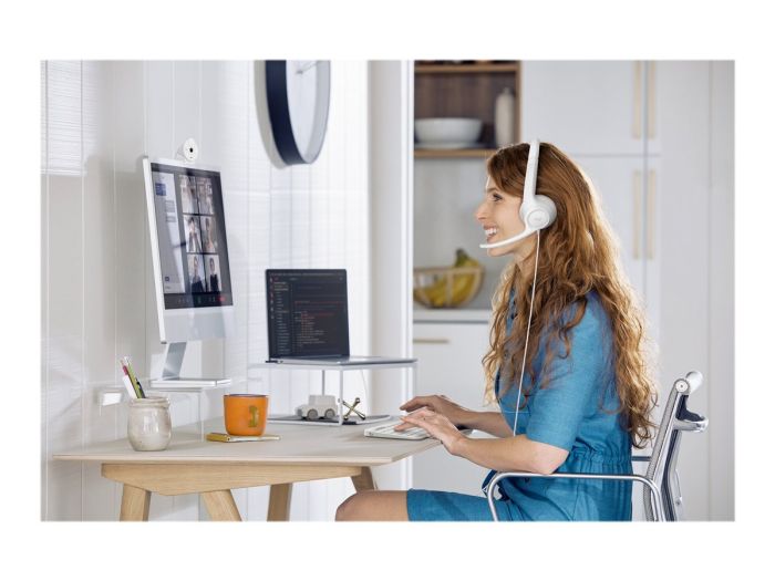 LOGI H390 USB Computer Headset - WHITE – 8