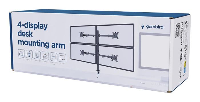 DISPLAY ACC 4 MOUNTING ARM/13-32" MA-D4-01 GEMBIRD – 6