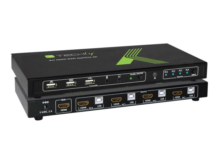 TECHLY 028702 4-port HDMI/USB KVM – 2