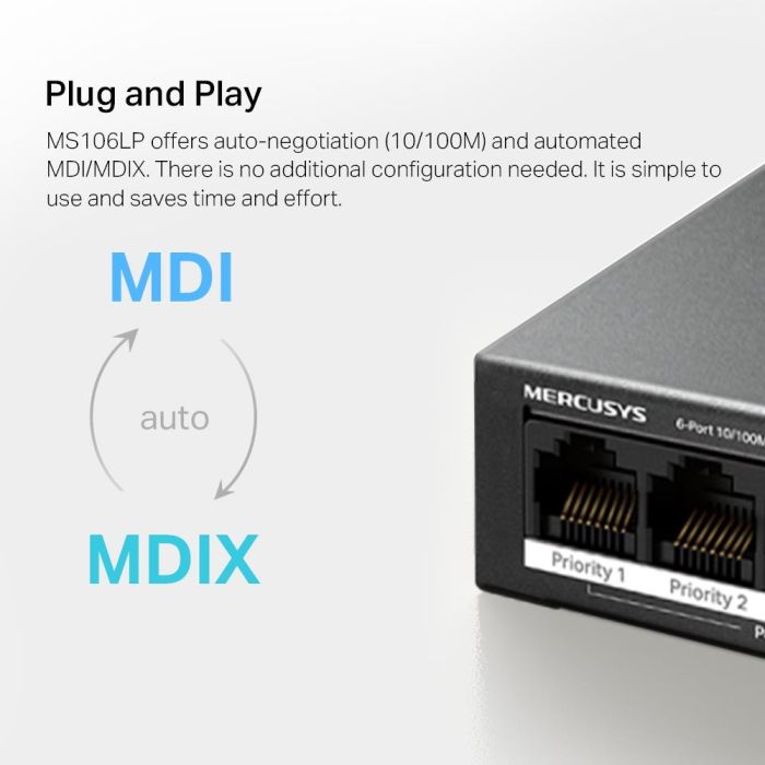 Switch MERCUSYS MS106LP – 9