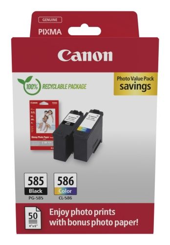 Canon PG-585/CL-586 (6205C004) Photo value pack Rašalinių kasečių komplektas, BK/CMY
