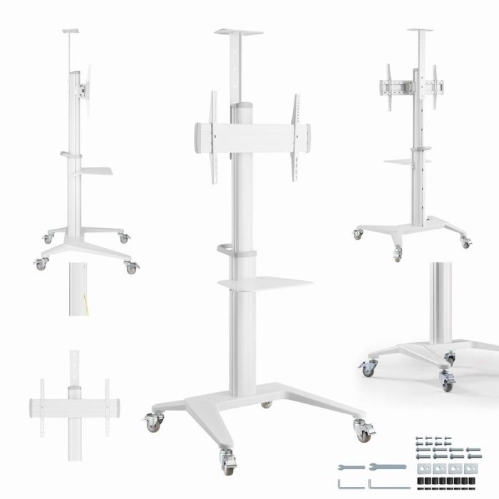 TV SET ACC FLOOR STAND 37-70"/WHITE TVS-70T-02-W GEMBIRD – 9
