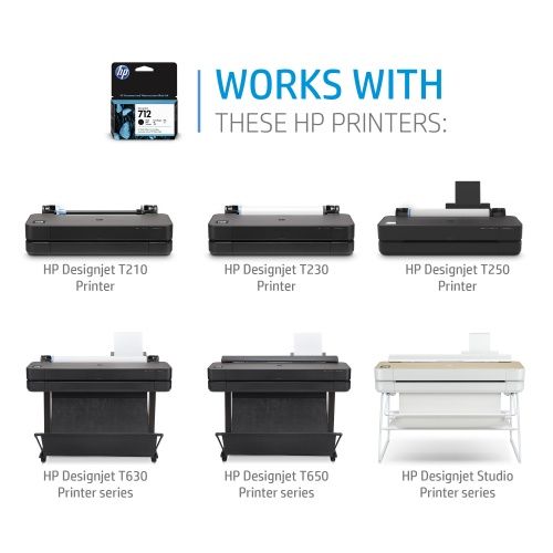 HP 712 3-pack (3ED79A) Rašalinė kasetė, Geltona – 3