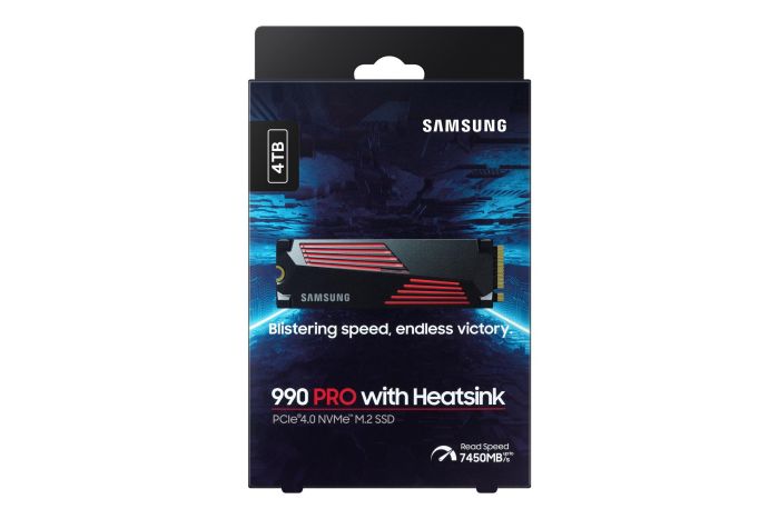 SSD SAMSUNG 990 PRO with Heatsink 4TB – 12