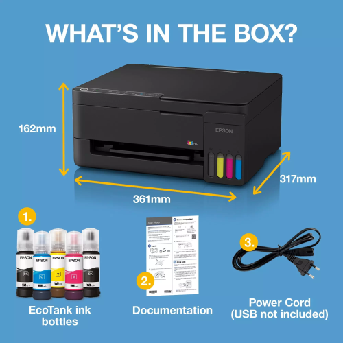 Epson EcoTank L3351 Spausdintuvas rašalinis spalvotas MFP A4 33 ppm USB Wi-Fi – 8