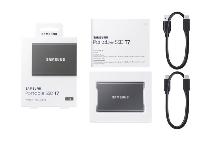 External SSD SAMSUNG T7 1TB – 12