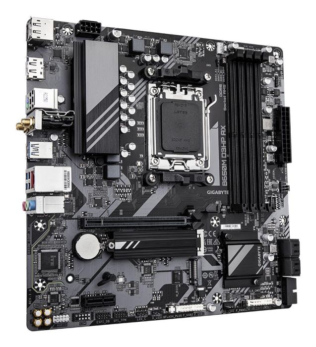 Mainboard GIGABYTE AMD B650 micro ATX 4xSlots B650M D3HP AX 1.3 DDR5 – 3