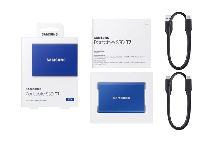 External SSD SAMSUNG T7 1TB – 12