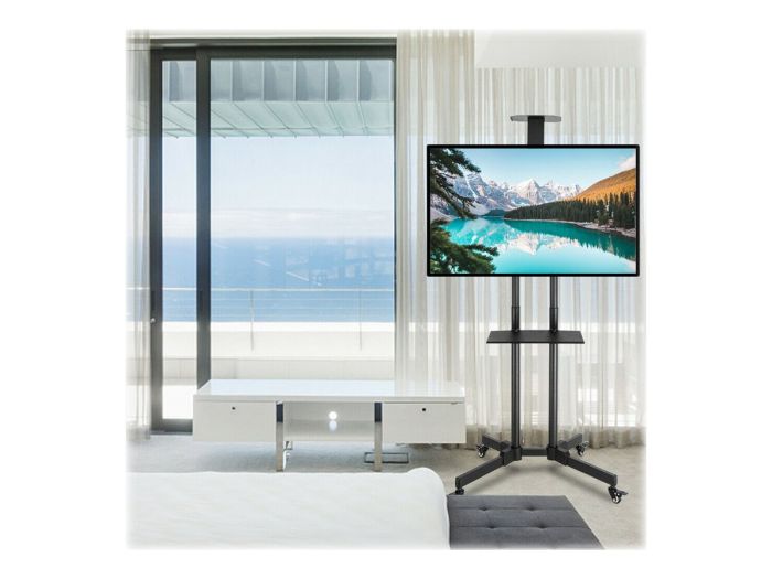 TECHLY Floor Trolley with Shelf LCD/LED – 10