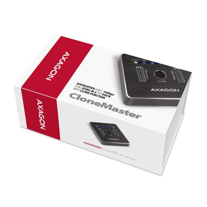 SSD ACC DOCK STATION USB-C/2XM.2 NVME ADSA-M2C AXAGON – 2