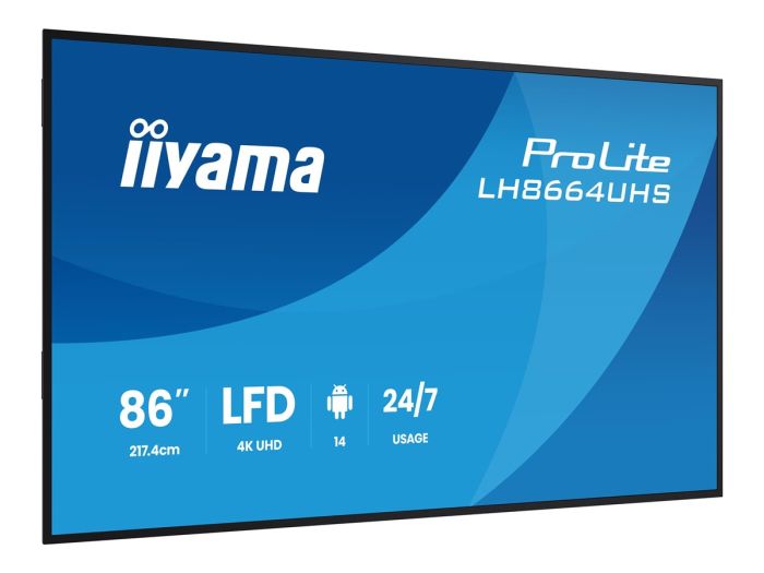 IIYAMA LH8664UHS-B3AG 86inch 3840x2160 – 12