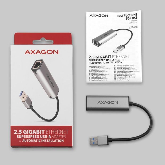 NET ADAPTER USB3.2 2.5G/ADE-25R AXAGON – 6