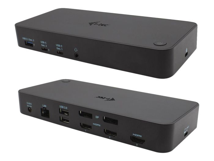 I-TEC USB 3.0/C/ TB3 3x 4K Dock PD 100W – 6