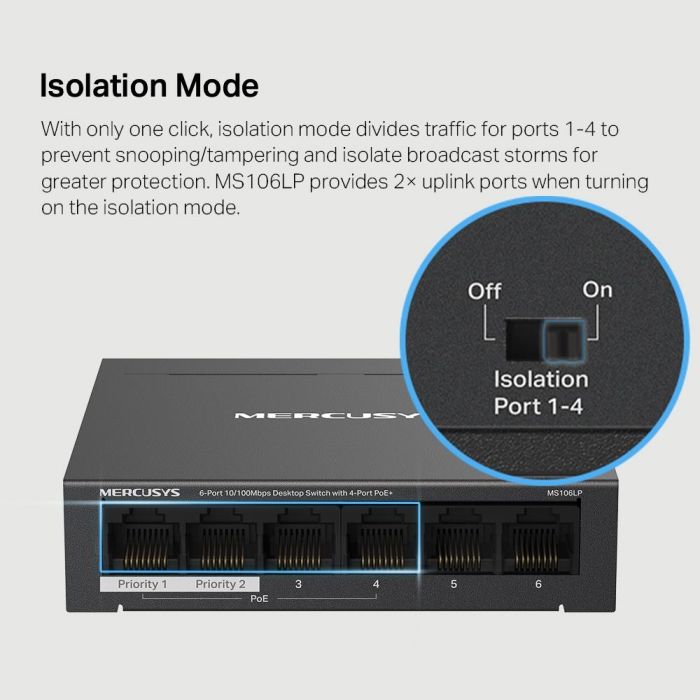 Switch MERCUSYS MS106LP – 7