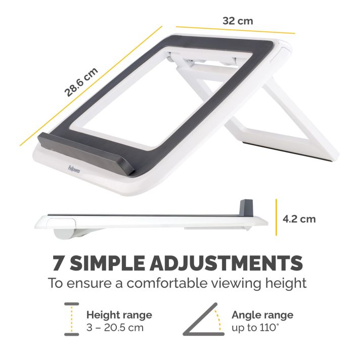 NB ACC STAND QUICK LIFT WHITE/I-SPIRE /17" 8210101 FELLOWES – 4