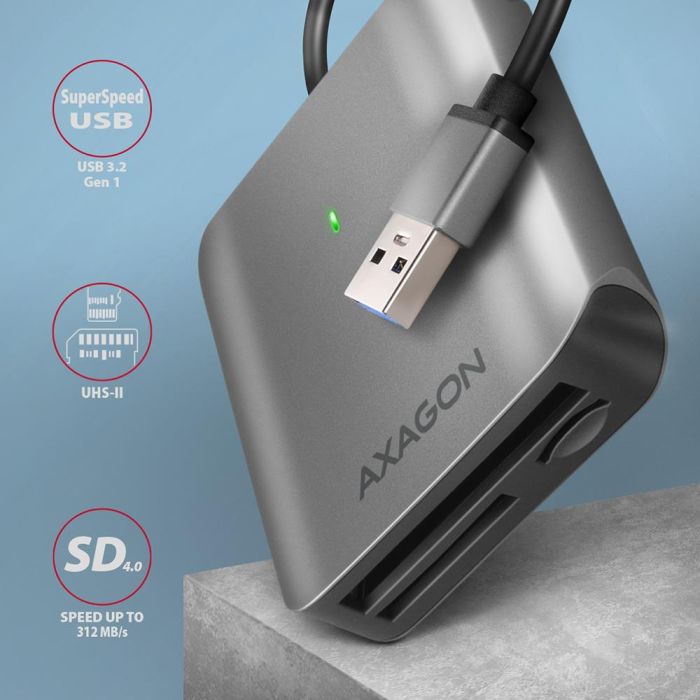 MEMORY READER USB3.2 3-SLOT/SD/MICROSD/CF CRE-S3 AXAGON – 2