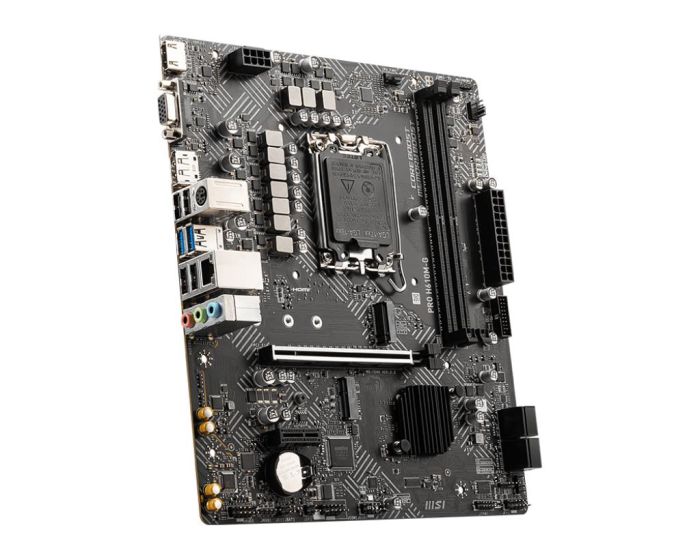 Mainboard MSI PRO H610M-G Intel H610 LGA 1700 micro ATX DDR5 – 4