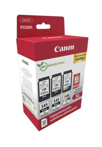 Canon PG-545XL/CL-546XL (8286B015) Photo value pack Rašalinių kasečių komplektas, BK/CMY – 2