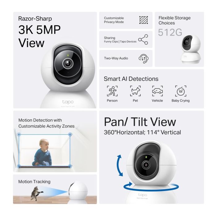 WRL CAMERA PAN/TILT/TAPO C230 TP-LINK – 3