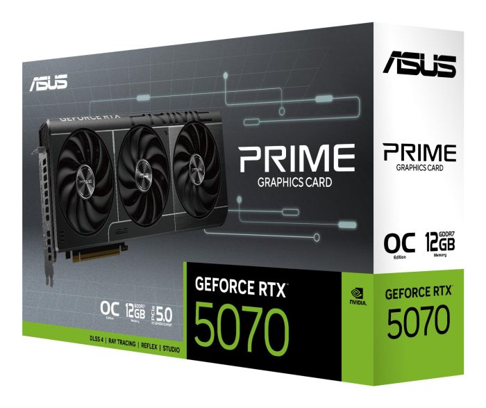 Graphics Card ASUS NVIDIA GeForce RTX 5070 GDDR7 12GB – 12