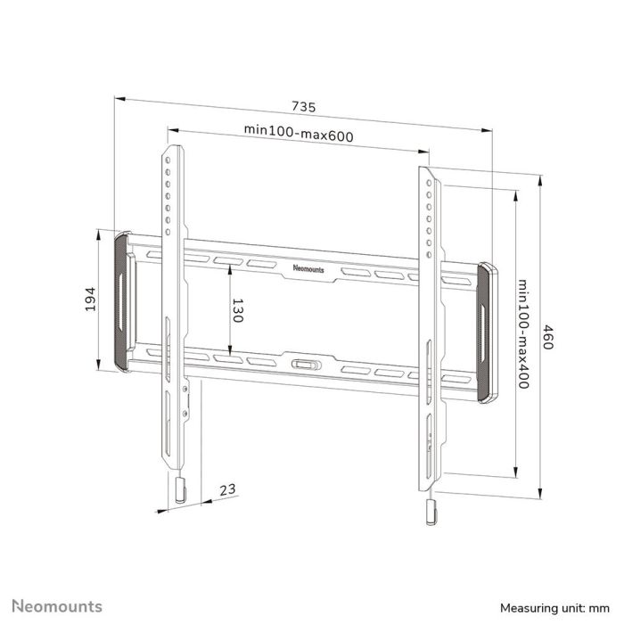 TV SET ACC WALL MOUNT/WL30-550BL16 NEOMOUNTS – 16
