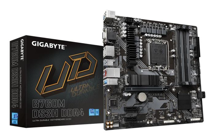 Mainboard GIGABYTE Intel B760 Express LGA 1700 micro ATX 4xSlots DDR4