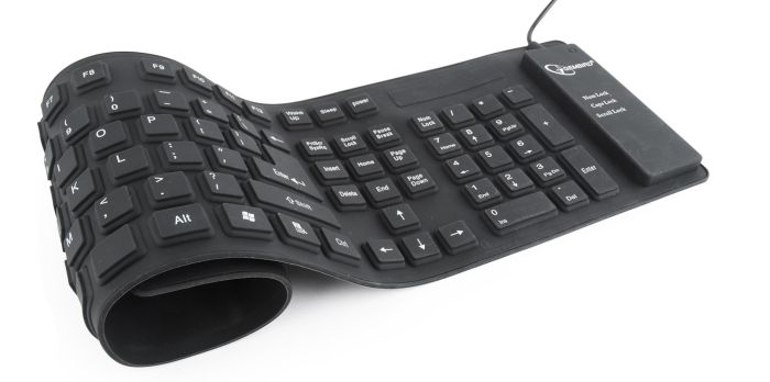 KEYBOARD FLEXIBLE USB ENG/BLACK KB-109F-B GEMBIRD – 7
