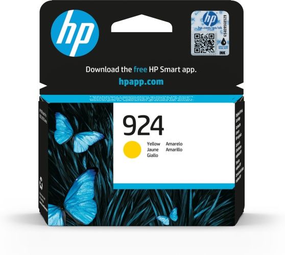HP 924 (4K0U5NE) Rašalinė kasetė, Geltona – 10