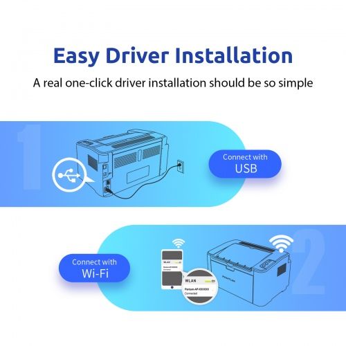 Spausdintuvas lazerinis Pantum P2500W, juodai baltas, A4, Wi-Fi – 6