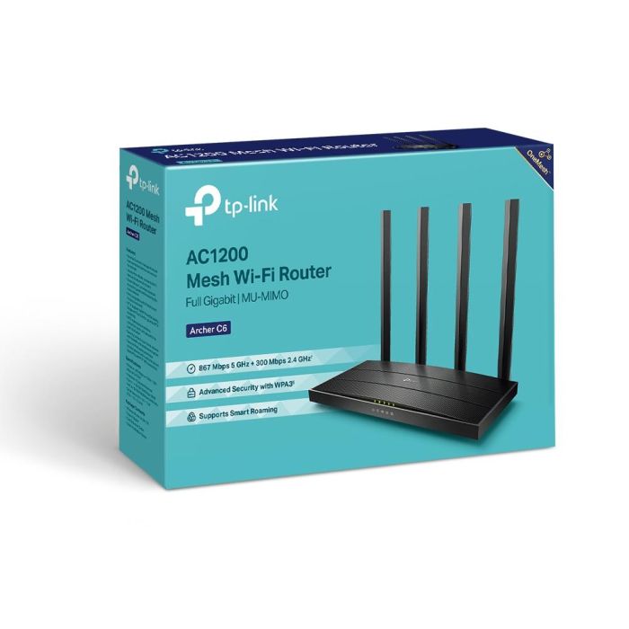 Wireless Router TP-LINK 1200 Mbps 1 WAN 4x10/100/1000M ARCHERC6 – 7