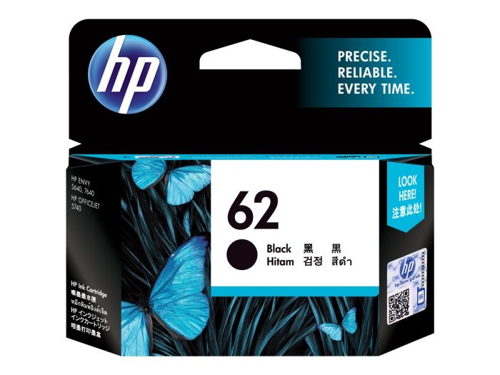 HP 62 Black Original Ink Cartridge – 2