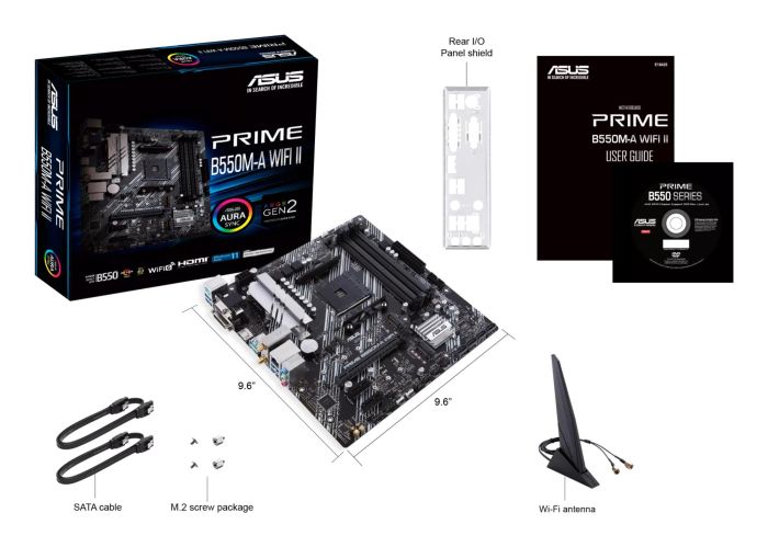 Mainboard ASUS AMD B550 SAM4 MicroATX 2xPCI-Express 3.0 1x DDR4 – 8
