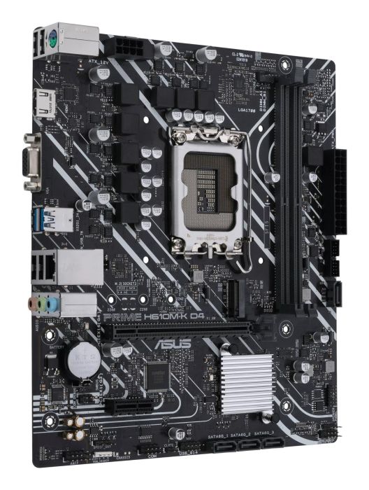 Mainboard ASUS Intel H610 LGA1700 MicroATX 1xPCI-Express 3.0 1x DDR4 – 3