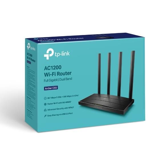 Wireless Router TP-LINK 1167 Mbps USB 2.0 1 WAN 4x10/100/1000M – 4