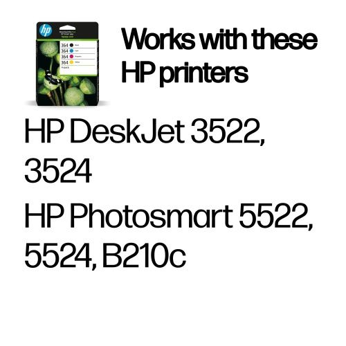 HP 364 4-Pack (N9J73AE) Rašalinių kasečių komplektas, C/M/Y/BK – 2