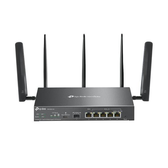 Wireless Router TP-LINK Omada 4G+ Cat6 AX3000 Gigabit VPN Router ER706W-4G