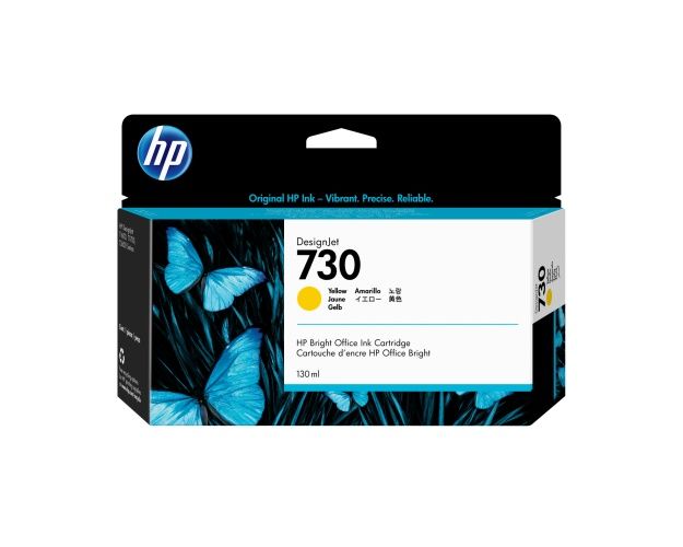 HP 730 (P2V64A) Rašalinė kasetė, Geltona