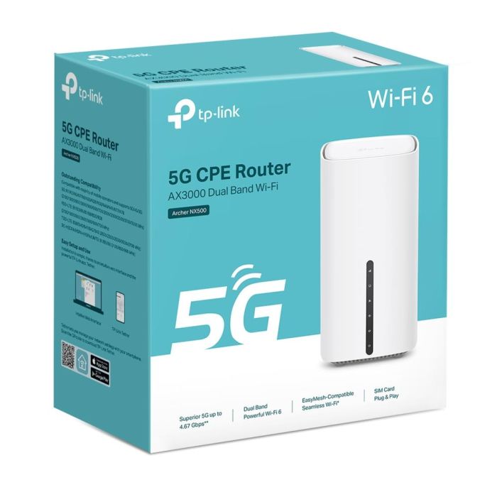 Wireless Router TP-LINK 3000 Mbps Mesh 5G ARCHERNX500 – 8