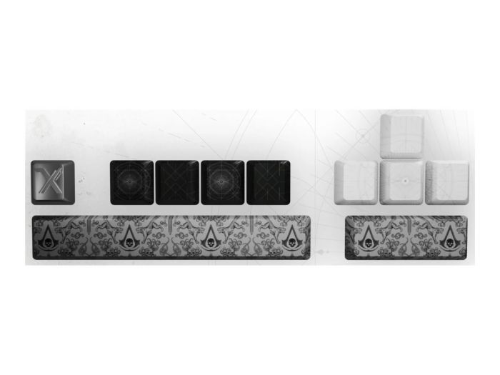 LEXIP BLACK FLAG RESYNCED TATOO KEYCAPS