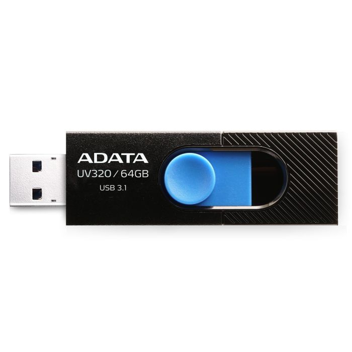 MEMORY DRIVE FLASH USB3.1 64GB/BLACK AUV320-64G-RBKBL ADATA – 2