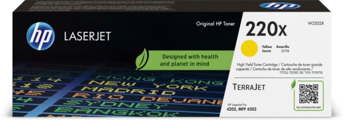 HP 220X (W2202X) Lazerinė kasetė, Geltona – 9
