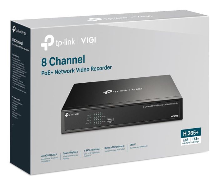 NET VIDEO RECORDER 8CH POE+/VIGI NVR1008H-8P TP-LINK – 4