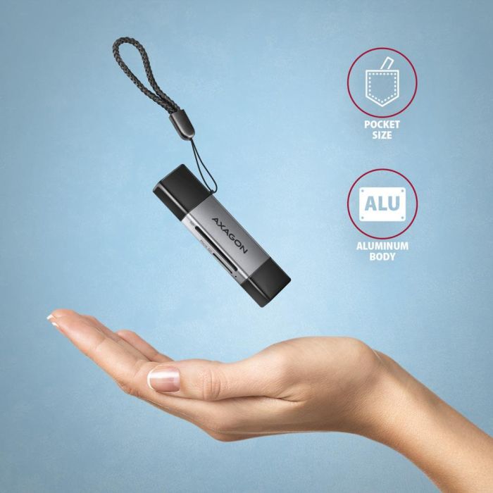 MEMORY READER USB-C+USB3.2 2SL/SD/MICROSD CRE-DAC AXAGON – 6