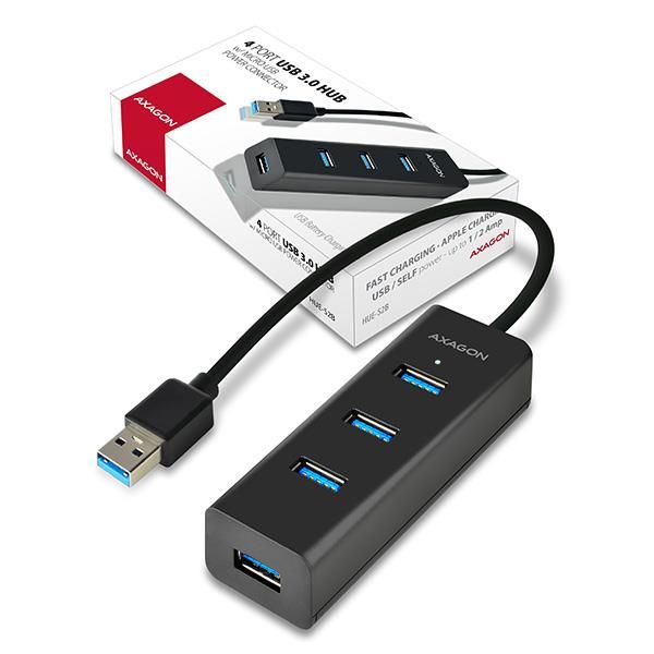 I/O HUB USB3.0 4PORT CHARGING/0.3M HUE-S2B AXAGON – 12