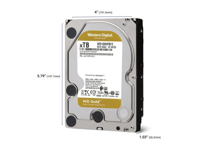 WD Gold 10TB SATA 6Gb/s HDD – 2