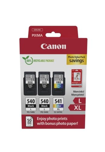 Canon PG-540L/CL-541XL (5224B015) Photo value pack Rašalinių kasečių komplektas, BK/CMY