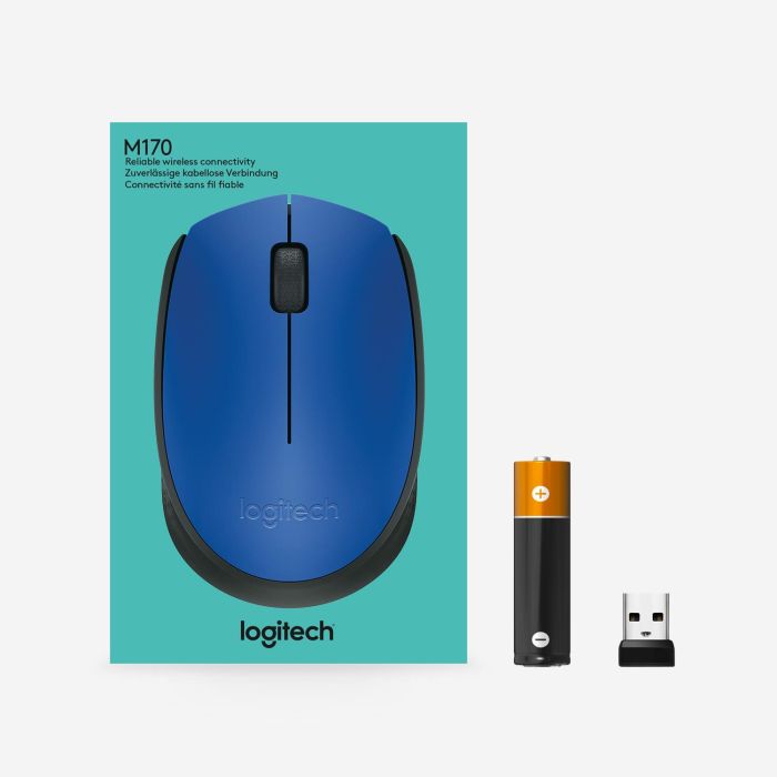 MOUSE USB OPTICAL WRL M171/BLUE 910-004640 LOGITECH – 13